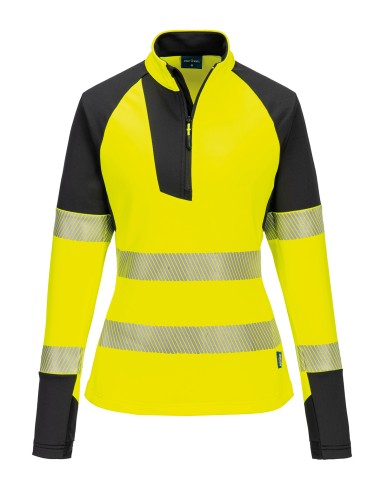 POR-T173-Sweat-shirt haute visibilité PW3 ¼ zip femme (T173)